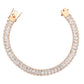 MA3W1705 - Rose Gold Brass Bracelet with AAA Grade CZ in Clear