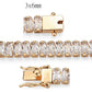 MA3W1705 - Rose Gold Brass Bracelet with AAA Grade CZ in Clear