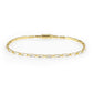 MA3W1707 - Gold Brass Bracelet with AAA Grade CZ in Clear