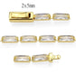 MA3W1707 - Gold Brass Bracelet with AAA Grade CZ in Clear