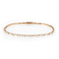 MA3W1708 - Rose Gold Brass Bracelet with AAA Grade CZ in Clear