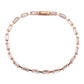 MA3W1711 - Rose Gold Brass Bracelet with AAA Grade CZ in Clear
