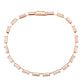 MA3W1711 - Rose Gold Brass Bracelet with AAA Grade CZ in Clear