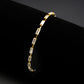 MA3W1713 - Gold Brass Bracelet with AAA Grade CZ in Clear