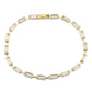 MA3W1713 - Gold Brass Bracelet with AAA Grade CZ in Clear