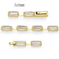 MA3W1713 - Gold Brass Bracelet with AAA Grade CZ in Clear