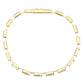 MA3W1713 - Gold Brass Bracelet with AAA Grade CZ in Clear
