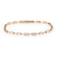 MA3W1714 - Rose Gold Brass Bracelet with AAA Grade CZ in Clear