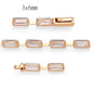 MA3W1714 - Rose Gold Brass Bracelet with AAA Grade CZ in Clear