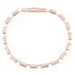 MA3W1714 - Rose Gold Brass Bracelet with AAA Grade CZ in Clear