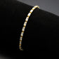 MA3W1716 - Gold Brass Bracelet with AAA Grade CZ in Clear