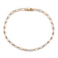 MA3W1717 - Rose Gold Brass Bracelet with AAA Grade CZ in Clear