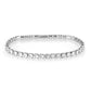 MA3W1718 - Rhodium Brass Bracelet with AAA Grade CZ in Clear