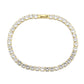 MA3W1719 - Gold Brass Bracelet with AAA Grade CZ in Clear