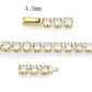 MA3W1719 - Gold Brass Bracelet with AAA Grade CZ in Clear