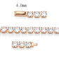 MA3W1720 - Rose Gold Brass Bracelet with AAA Grade CZ in Clear
