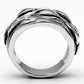 MA3W188 - Rhodium Brass Ring with No Stone