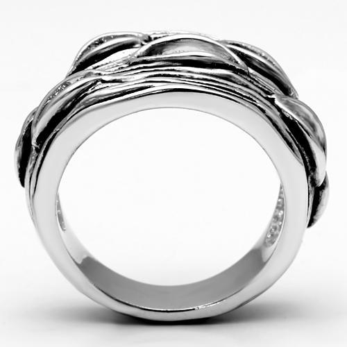 MA3W188 - Rhodium Brass Ring with No Stone