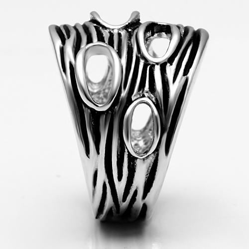 MA3W188 - Rhodium Brass Ring with No Stone