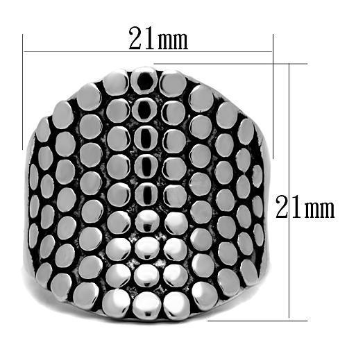 MA3W194 - Rhodium Brass Ring with No Stone