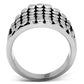 MA3W194 - Rhodium Brass Ring with No Stone