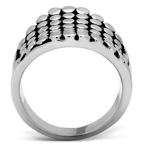 MA3W194 - Rhodium Brass Ring with No Stone