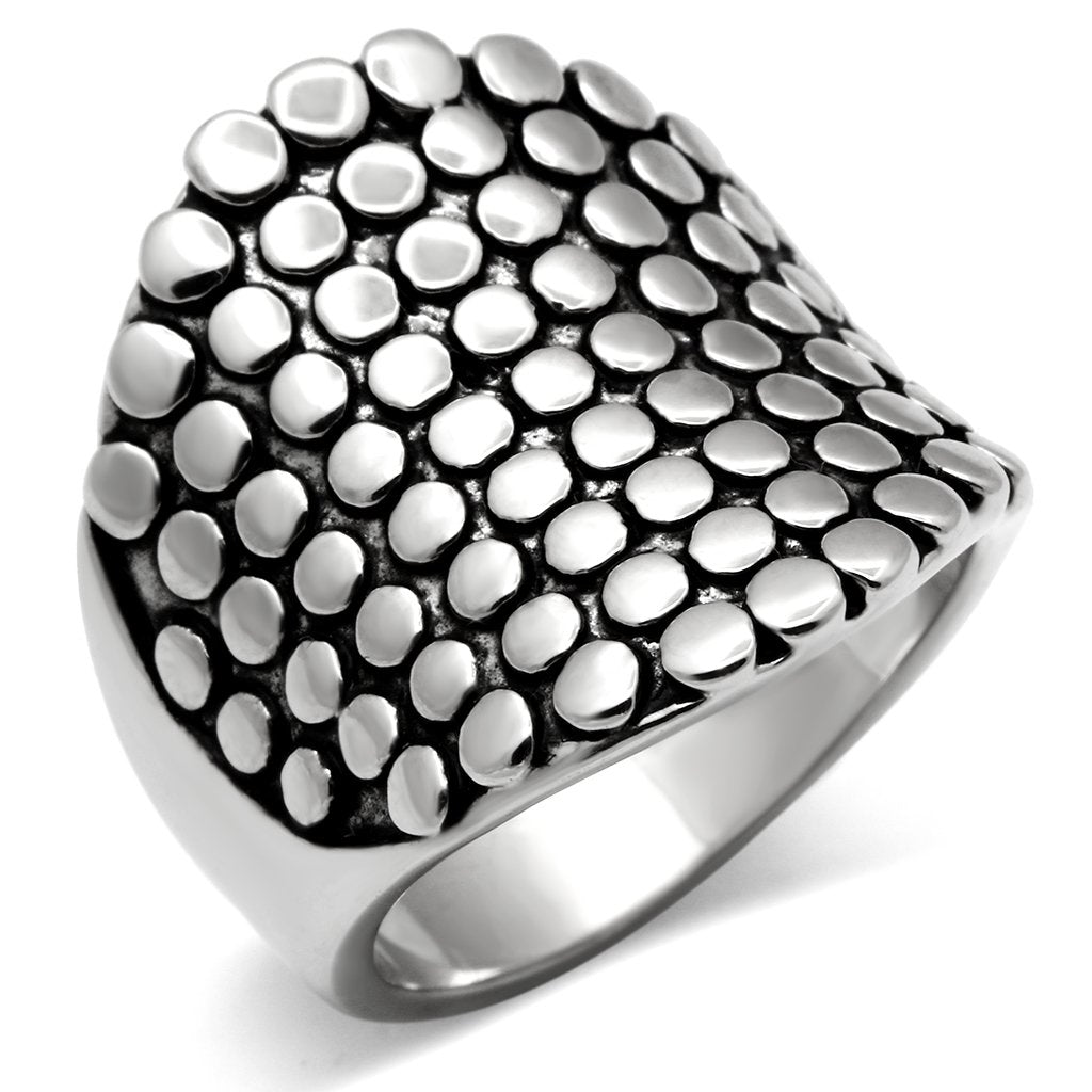 MA3W194 - Rhodium Brass Ring with No Stone