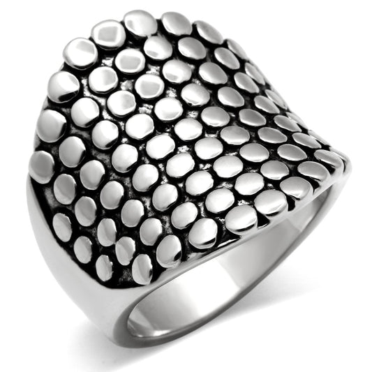 MA3W194 - Rhodium Brass Ring with No Stone