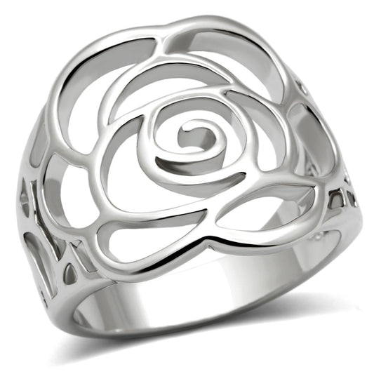 MA3W199 - Rhodium Brass Ring with No Stone