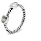 MA3W212 - Rhodium Brass Ring with AAA Grade CZ  in Clear