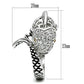 MA3W234 - Rhodium Brass Ring with AAA Grade CZ  in Champagne