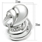 MA3W237 - Rhodium Brass Ring with AAA Grade CZ  in Clear