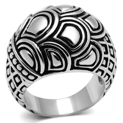MA3W242 - Rhodium Brass Ring with No Stone