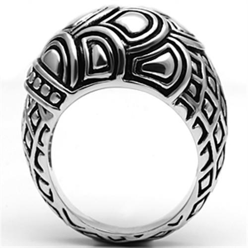 MA3W242 - Rhodium Brass Ring with No Stone