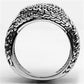 MA3W248 - Rhodium Brass Ring with No Stone