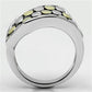 MA3W249 - Reverse Two-Tone Brass Ring with No Stone