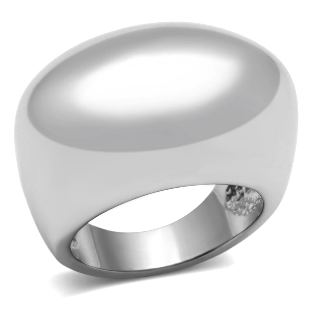 MA3W281 - Rhodium Brass Ring with No Stone