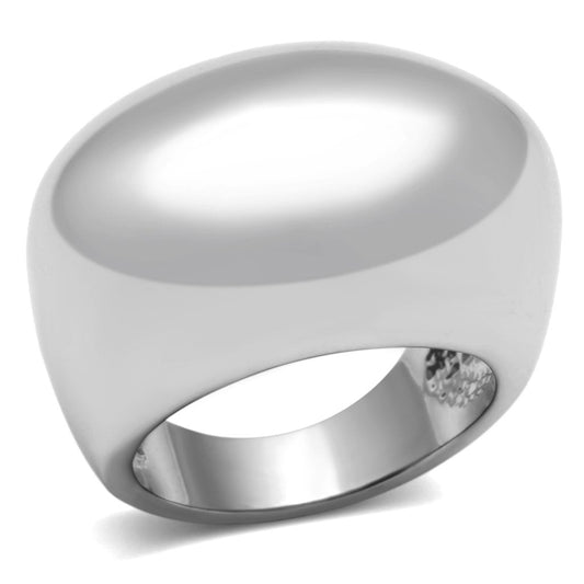 MA3W281 - Rhodium Brass Ring with No Stone