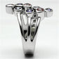 MALorna Cocktail Ring - Rhodium Brass, AAA CZ , Multi Color - 3W290