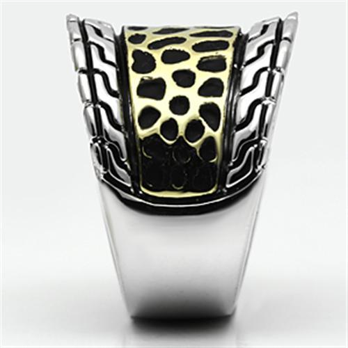 MA3W296 - Reverse Two-Tone Brass Ring with No Stone