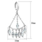 MA3W301 - Rhodium Brass Earrings with AAA Grade CZ  in Clear
