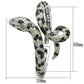 MA3W303 - Rhodium + Ruthenium Brass Bangle with AAA Grade CZ  in Multi Color