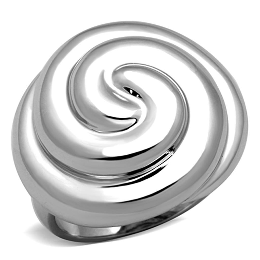 MA3W723 - Rhodium Brass Ring with No Stone