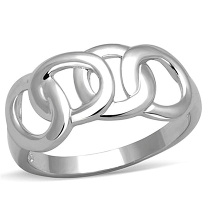MA3W783 - Rhodium Brass Ring with No Stone