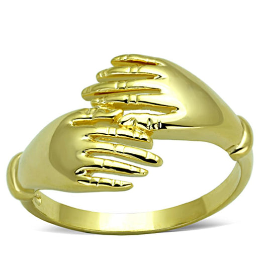 MA3W834 - Gold Brass Ring with No Stone