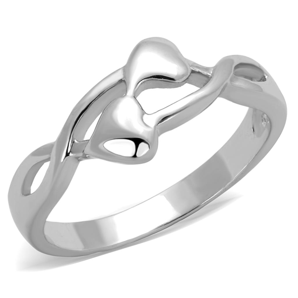 MA3W859 - Rhodium Brass Ring with No Stone