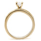MAS44610 - High-Polished 925 Sterling Silver Ring with AAA Grade CZ  in Clear