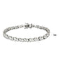 MA47302 - Rhodium Brass Bracelet with AAA Grade CZ  in Clear