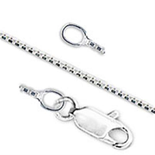 MA5X001 - High-Polished 925 Sterling Silver Chain with No Stone
