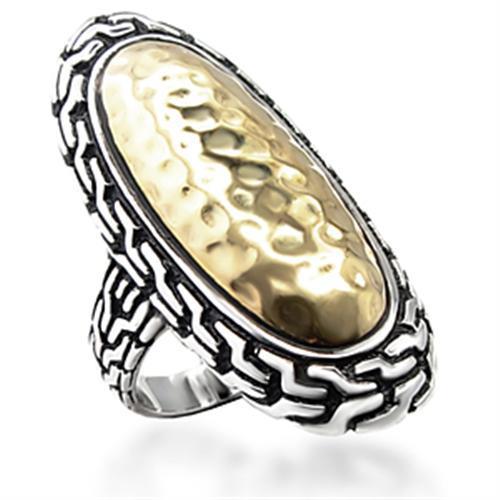 MA6X085 - Reverse Two-Tone Brass Ring with No Stone